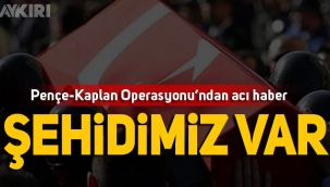 Pençe- Kaplan Operasyonu'ndan acı haber geldi