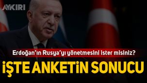 Rusya'da ilginç anket: Erdoğan'ın Rusya'yı yönetmesini ister misiniz?