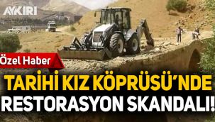 Tarihi Kız Köprüsü'nde restorasyon skandalı