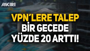 VPN'lere talep bir gecede yüzde 20 arttı