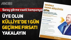 AK Parti'nin yeni üye kampanyası vaadi: Külliye'de bir gün