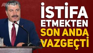 Bakan Koca hakkında flaş iddia: 'İstifa etmek istedi, canına okurlar diye vazgeçti' 