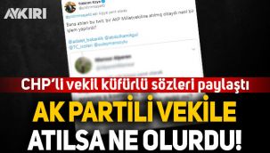 CHP'li vekil Yıldırım Kaya, küfürlü sözleri paylaştı: AK Partili vekile atılsa ne olurdu?