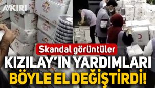 Kızılay'da skandallar bitmiyor! İstanbul'da Kızılay'ın yardım kolileri böyle el değiştirdi