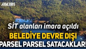 Muğla'da SİT alanları imara açıldı, Belediye Başkanı 
