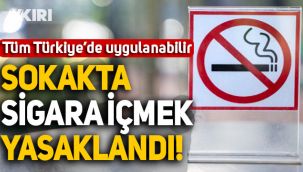 Sokakta sigara içmek Giresun'da yasaklandı