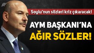 Süleyman Soylu'dan Anayasa Mahkemesi Başkanı'na sert sözler!