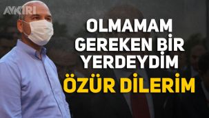 Süleyman Soylu'dan vatandaşa kinayeli özür