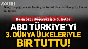 ABD, Türkiye'yi 3.dünya ülkeleriyle bir tuttu