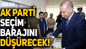 AK Parti, yüzde 10'luk seçim barajını düşürmeyi gündemine aldı!