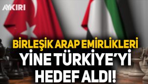 Birleşik Arap Emirlikleri yine Türkiye'yi hedef aldı