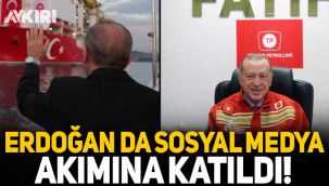 Cumhurbaşkanı Erdoğan da sosyal medya akımına katıldı
