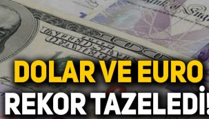 Dolar ve Euro rekor tazeledi