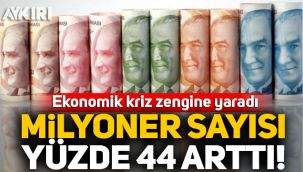 Ekonomik kriz zengine yaradı: Milyoner sayısı yüzde 44 arttı!