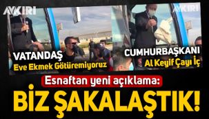 Erdoğan'a 'Eve ekmek götüremiyoruz' diyen esnaf: Biz şakalaştık, külliyeye giderek kayısı ikram edeceğiz