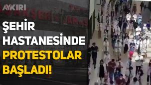 Erdoğan'ın açtığı Başakşehir Şehir Hastanesi Çam ve Sakura'da protestolar başladı: Ek ödemelerimizi istiyoruz