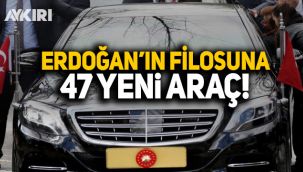 Erdoğan'ın filosu genişliyor: Cumhurbaşkanlığına 47 yeni araç alınacak
