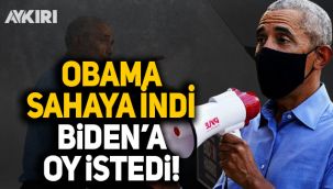 Eski ABD Başkanı Obama sahaya indi, Biden'a oy istedi