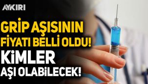 Grip aşısının ücreti ve kimlerin aşı olabileceği belli oldu!