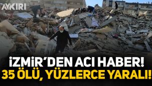 İzmir'de 6.9 şiddetinde deprem! 91 vatandaşımız vefat etti, yüzlerce yaralımız var!