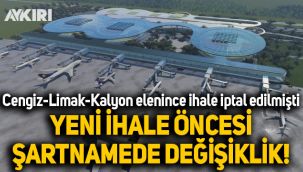 Limak-Kalyon-Cengiz'in elenmesiyle iptal edilen Çukurova Havaalanı ihalesi yeniden yapılıyor