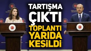 Mevlüt Çavuşoğlu ve İsveç Dışişleri Bakanı'nın toplantısında gerginlik çıktı, yarıda kesildi!