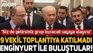 MHP'de flaş gelişme: Tepkili 9 vekil, Cemal Enginyurt ile buluştu!