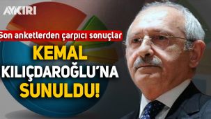 Son anketlerden çarpıcı sonuçlar: Kemal Kılıçdaroğlu'na sunuldu