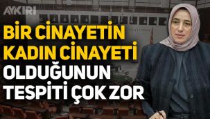 AK Partili Özlem Zengin: Bir cinayetin kadın cinayeti olduğunun tespiti çok zor