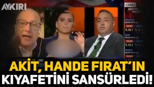 AKİT, Hande Fırat'ın kıyafetini sansürledi!