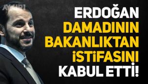 Berat Albayrak'ın istifası kabul edildi