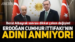 Berat Albayrak sonrası dikkat çeken değişim: Erdoğan Cumhur İttifakı'nın adını anmıyor!