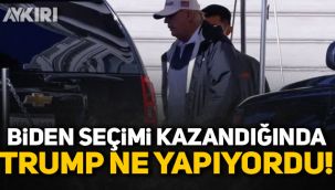 Joe Biden seçimi kazandığında Trump ne yapıyordu