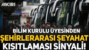 Bilim Kurulu üyesinden şehirlerarası seyahat kısıtlaması sinyali!