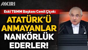 Cemil Çiçek: Atatürk'ü rahmetle anmayanlar nankörlük eder