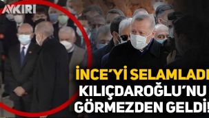 Cumhurbaşkanı Erdoğan, Muharrem İnce'yi selamladı, Kemal Kılıçdaroğlu'nu görmezden geldi