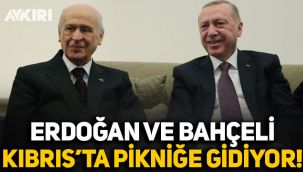 Cumhurbaşkanı Erdoğan ve Bahçeli, Kıbrıs'a pikniğe gidiyor!