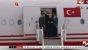 Erdoğan ve Bahçeli Kıbrıs'a ayrı uçaklarla gitmiş