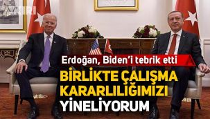 Erdoğan'dan Biden'e tebrik mesajı: 