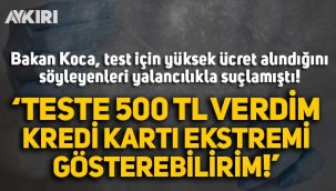 Fatih Altaylı, Fahrettin Koca'ya seslendi: 500 liraya test yaptırdım, kredi kartı ekstremi gösterebilirim!