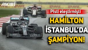 Hamilton pisti eleştirdiği İstanbul'da dünya şampiyonu oldu!
