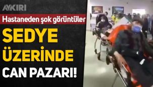 Hastanelerde yer kalmadı! Acilde çekilen sedye üzerindeki hasta görüntüleri gündeme bomba gibi düştü