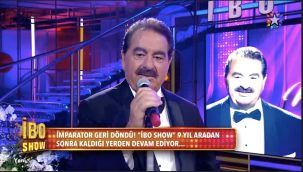 İbrahim Tatlıses, 9 yıl sonra İbo Show ile yeniden ekranlara döndü