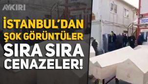 İstanbul Küçükçekmece'deki gasilhane önüne çekilen görüntüler korku şoke etti