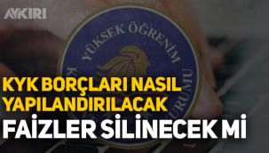 KYK borcu yapılandırması nasıl olacak, vergi affının borç yapılandırması