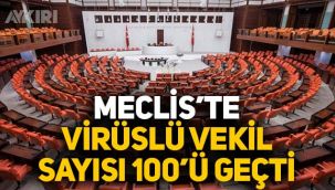 Meclis'te koronavirüslü milletvekili sayısı 100'ü geçti