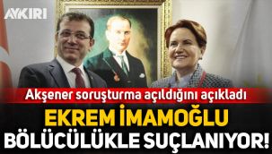 Meral Akşener açıkladı: Ekrem İmamoğlu'na Kanal İstanbul soruşturması!