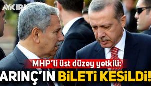 MHP'li üst düzey yetkili: Bülent Arınç'ın koruma kalkanı kalktı, bileti kesildi!