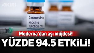 Moderna'dan koronavirüs aşısı müjdesi!