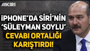 Siri'nin Süleyman Soylu cevabı ortalığı karıştırdı!